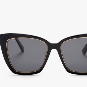 Diff Becky IV polarized black and gray women’s sunglasses